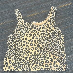 PINK Victoria's Secret Leopard Print Crop Top
